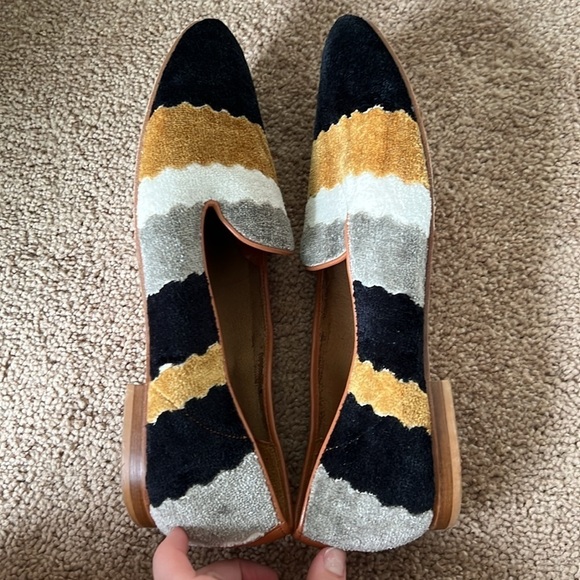 Ramón Tenza Striped Leather and Textured Fabric Slip On Loafer - Picture 6 of 8